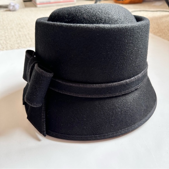 Scala Pronto Black 100% Wool Hat One Size EUC - Picture 13 of 13